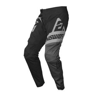 Answer Racing A20 Sycron Pants Sz Y26 Black Gray Youth Boy New